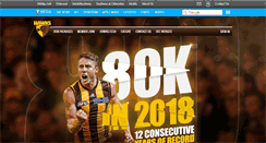 Desktop Screenshot of membership.hawthornfc.com.au